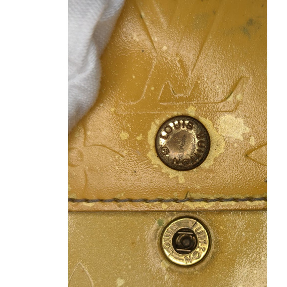 Louis Vuitton Yellow Monogram Vernis Cigarette Case Pouch Vintage Rare - Picture 4 of 10